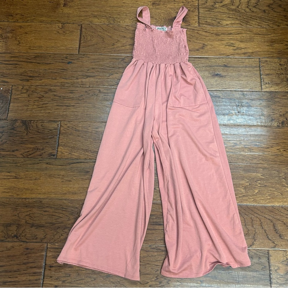 Bucket list dusty pink wide-leg jumpsuit USA‎